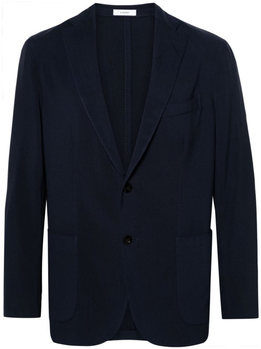 Boglioli Navy Blue Wool Jacket