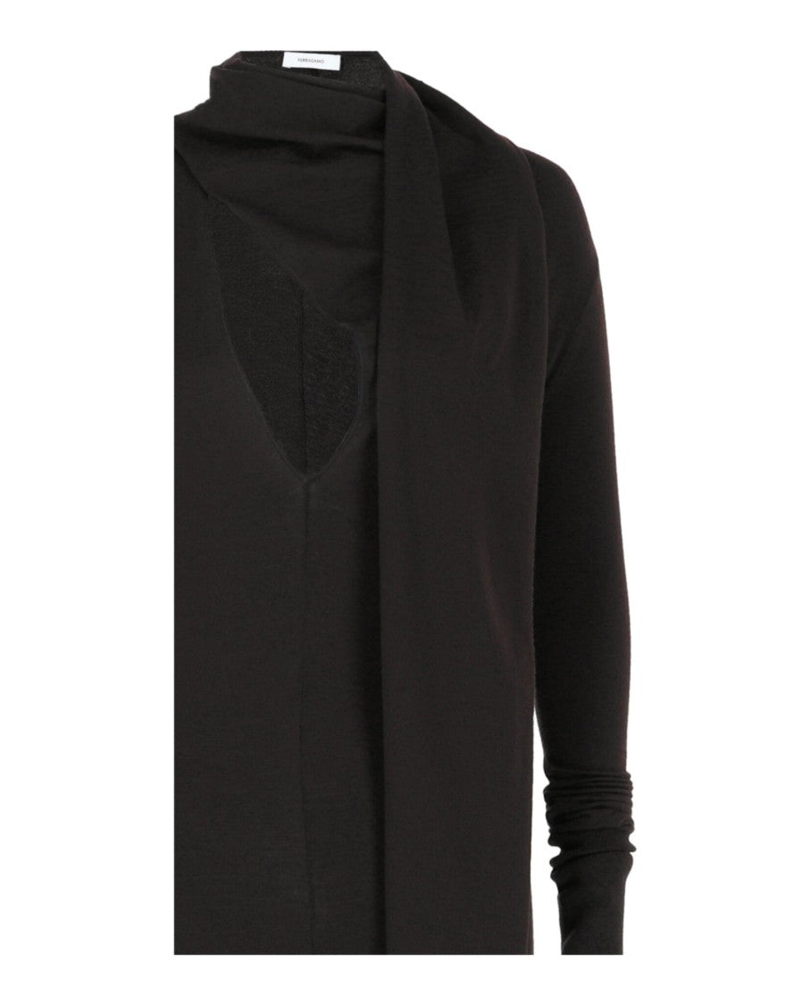 Ferragamo Draped Cutout Jumpsuit