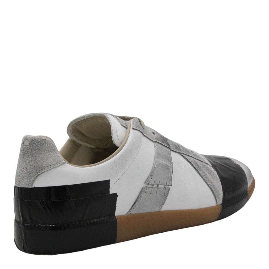 Maison Margiela Low-Top Sneakers With Suede Overlays