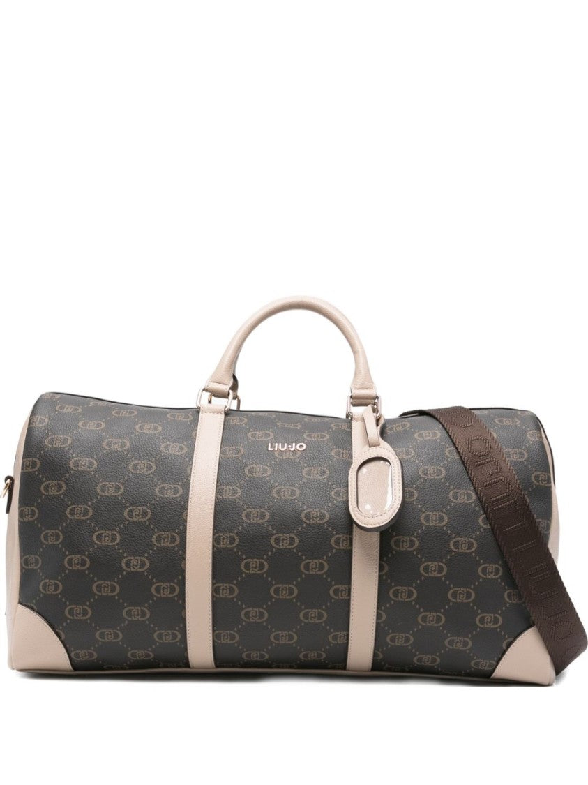 Liu Jo Beige Monogram Pattern Bag