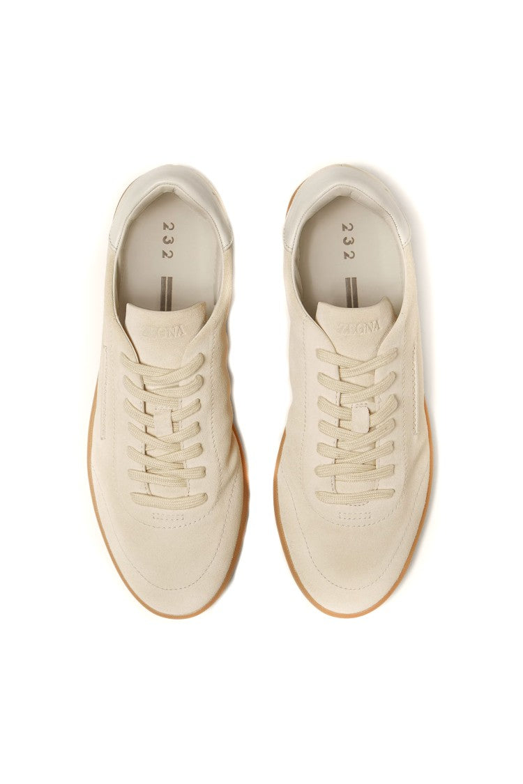 Zegna 232 Deconstructed Premium Suede Sneakers