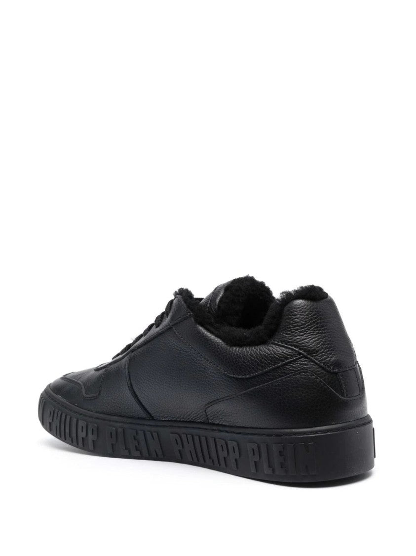 Philipp Plein Leather Lo-Top Sneakers