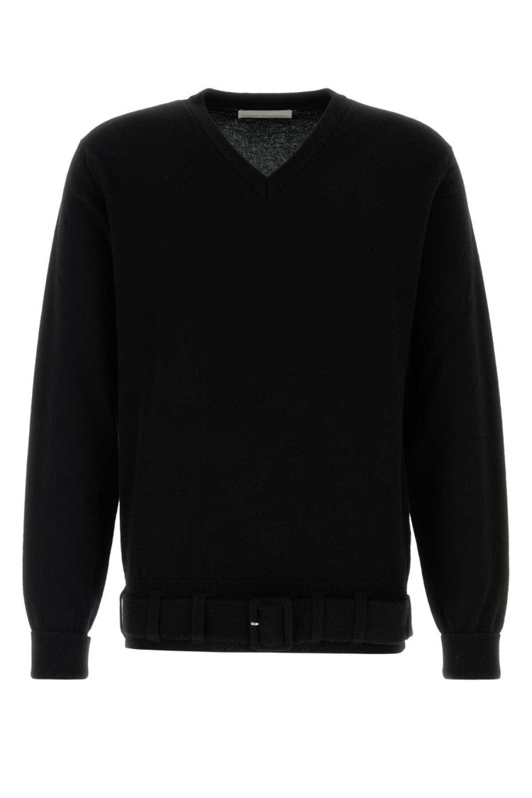 Random Identities Black Wool Blend Sweater