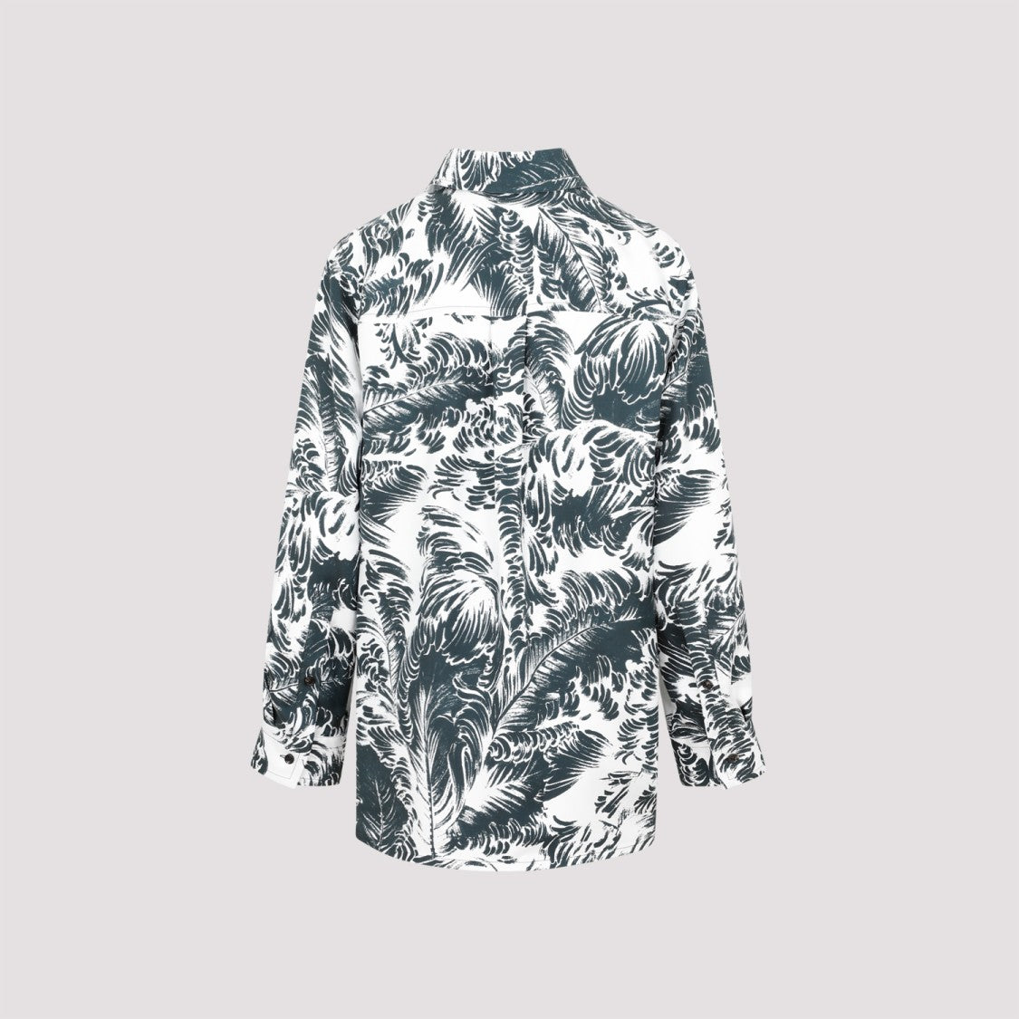 Bottega Veneta Grey Printed Silk Shirt
