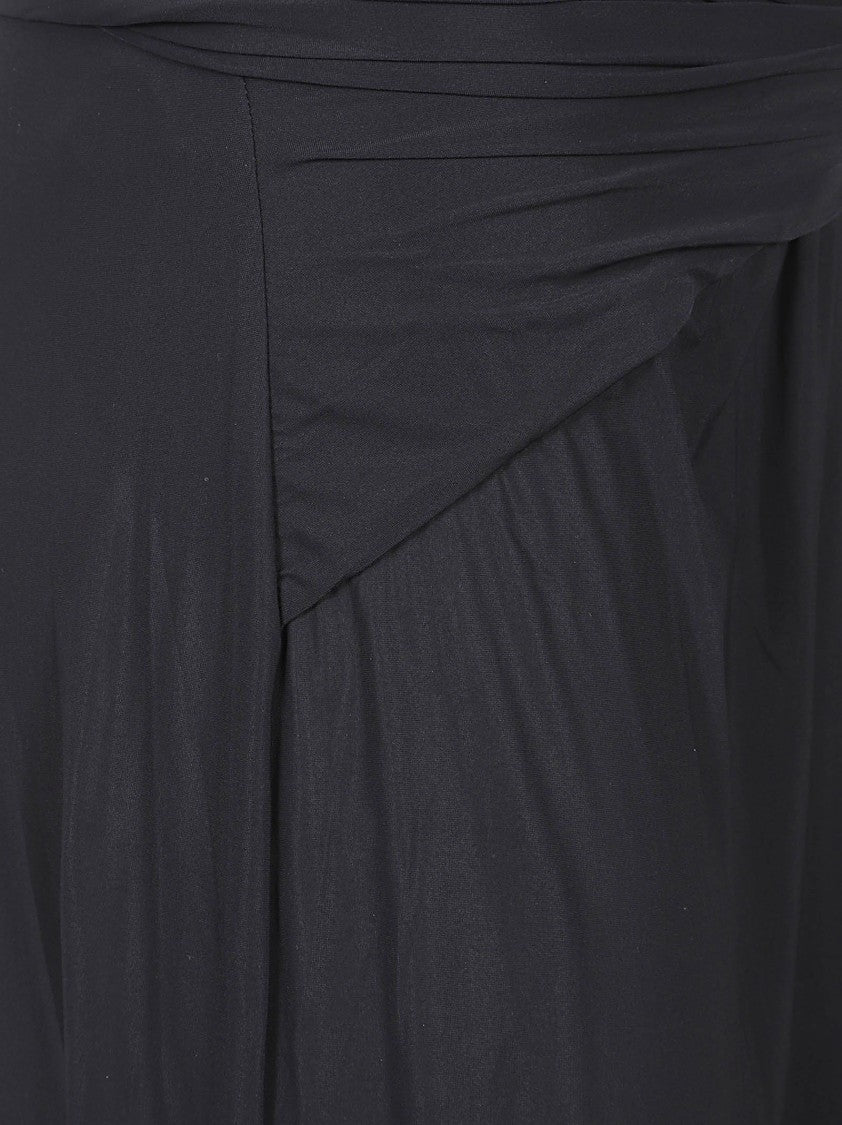 Amazuin Halter-Neck Jumpsuit With Draped Neckline