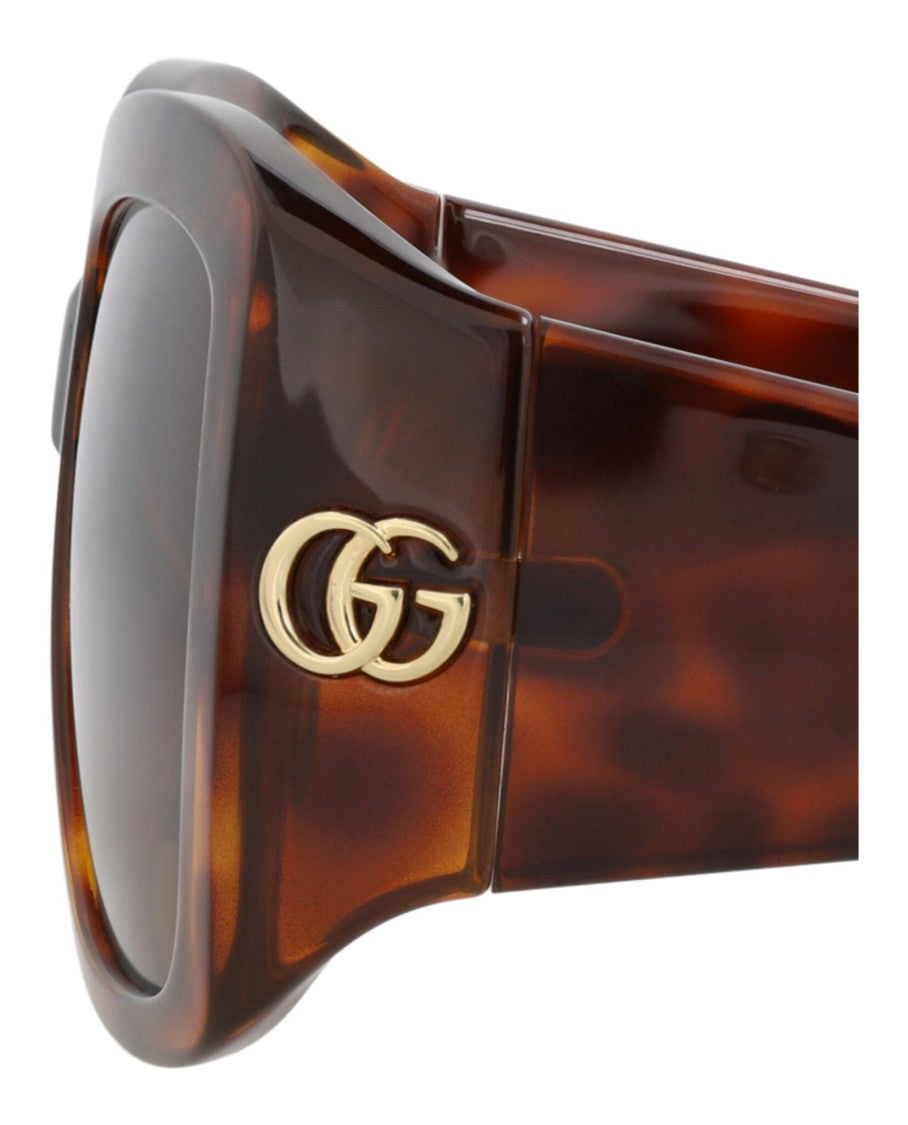 Gucci Square-Frame Injection Sunglasses