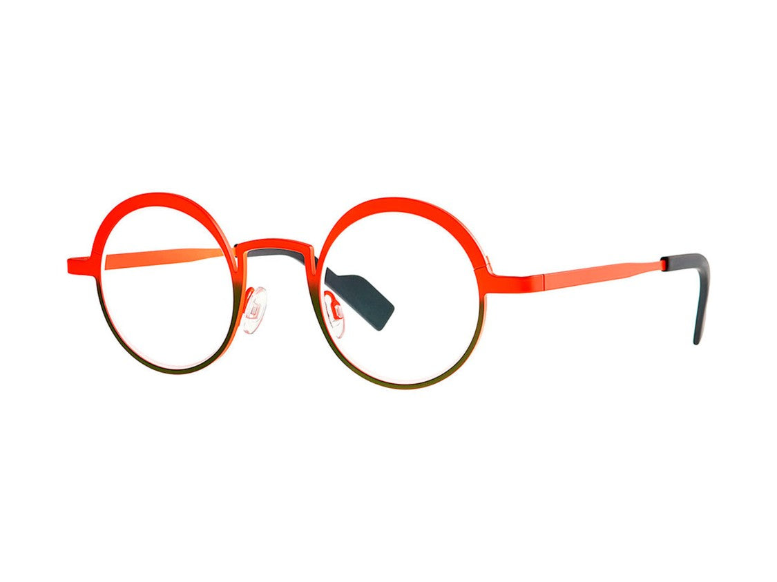 Theo Orange Breath Round Eyeglasses