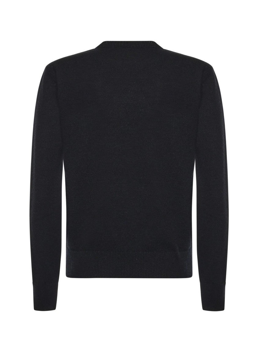 Mc2 Saint Barth Relaxed-Fit Black Pullover Sweater