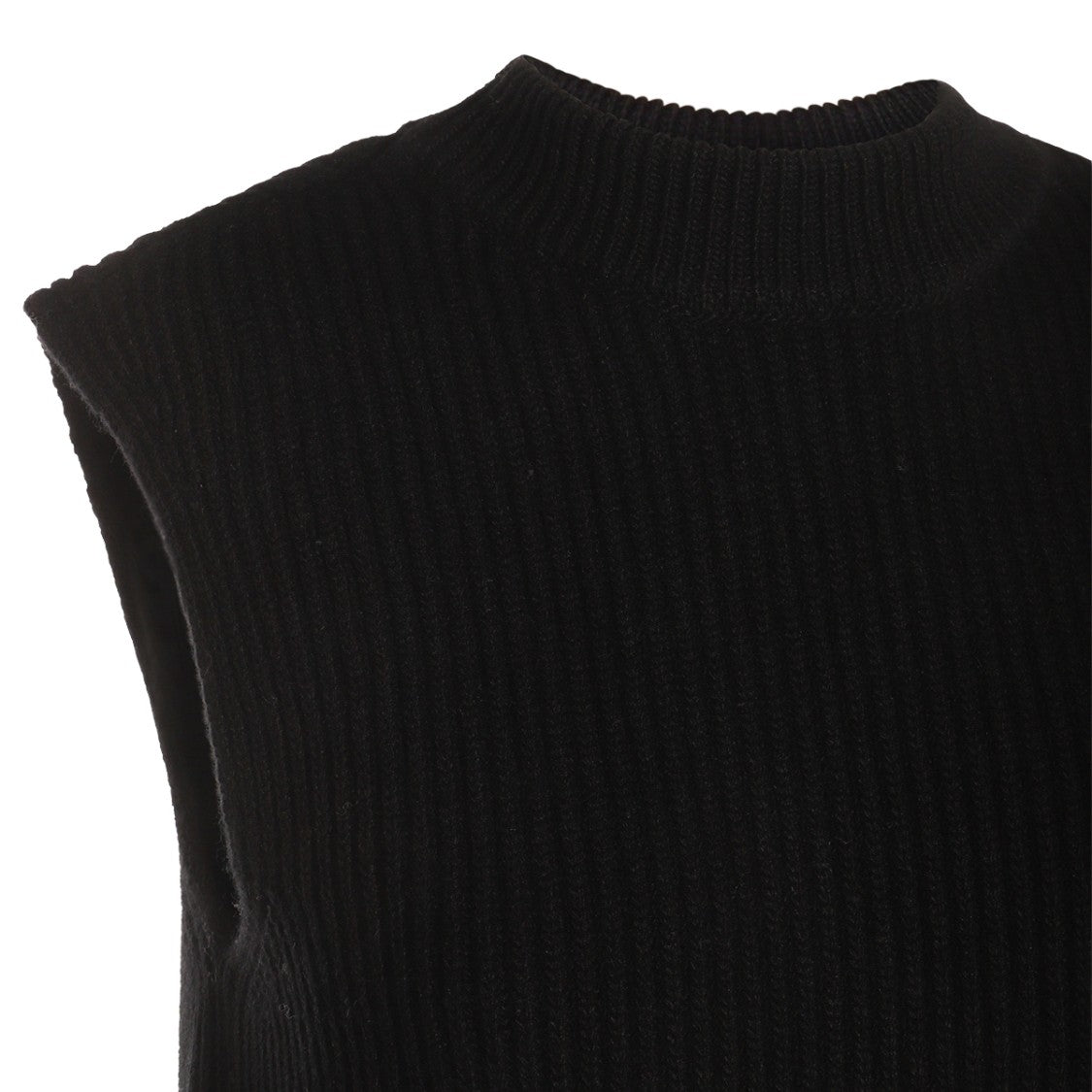 Jil Sander Black Wool Down Jacket