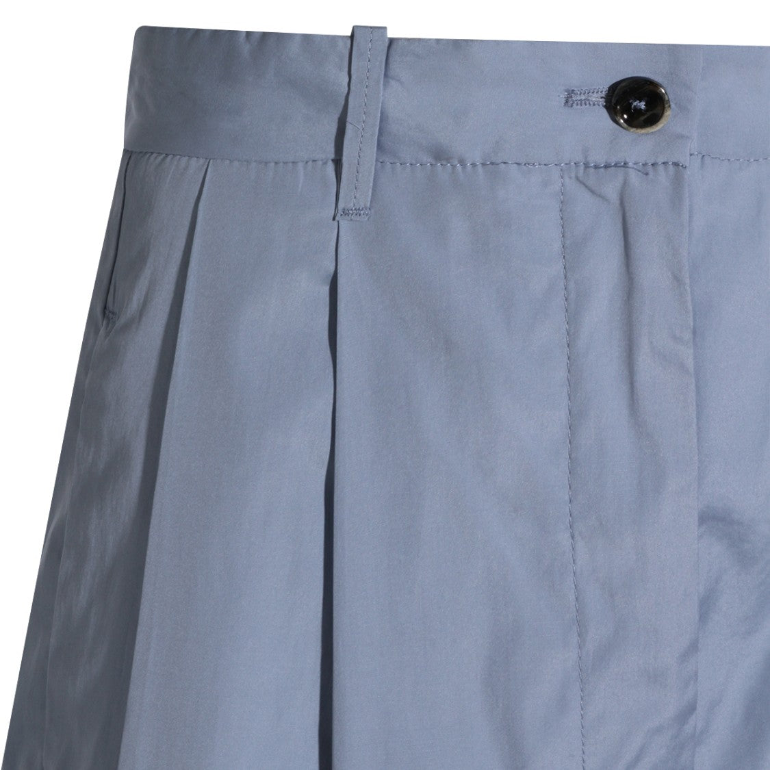 Nine In The Morning Tailored Light Blue Shorts With Pleated Front
