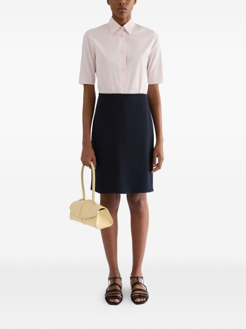 Jil Sander Cropped Short-Sleeved Classic Shirt