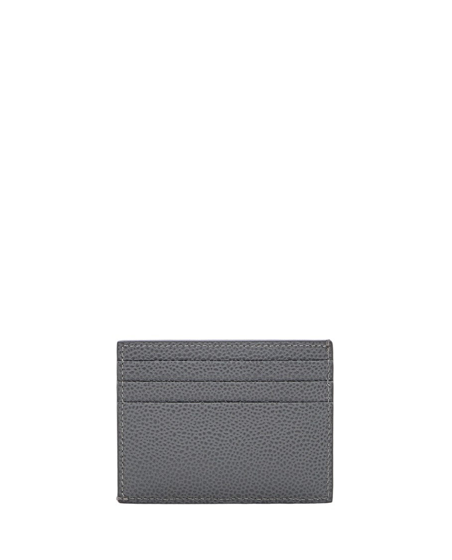 Thom Browne Grey Leather Card Case
