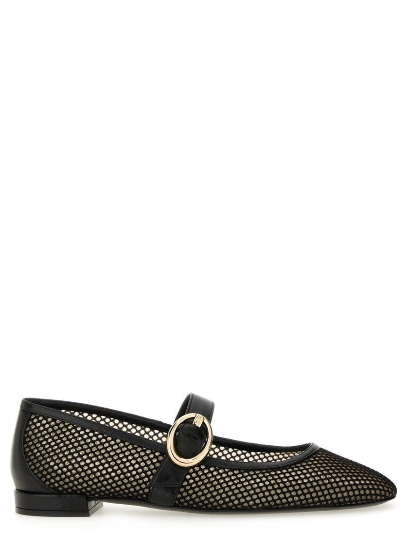 Stuart Weitzman "Arabella" Mary Jane Dancer Flats