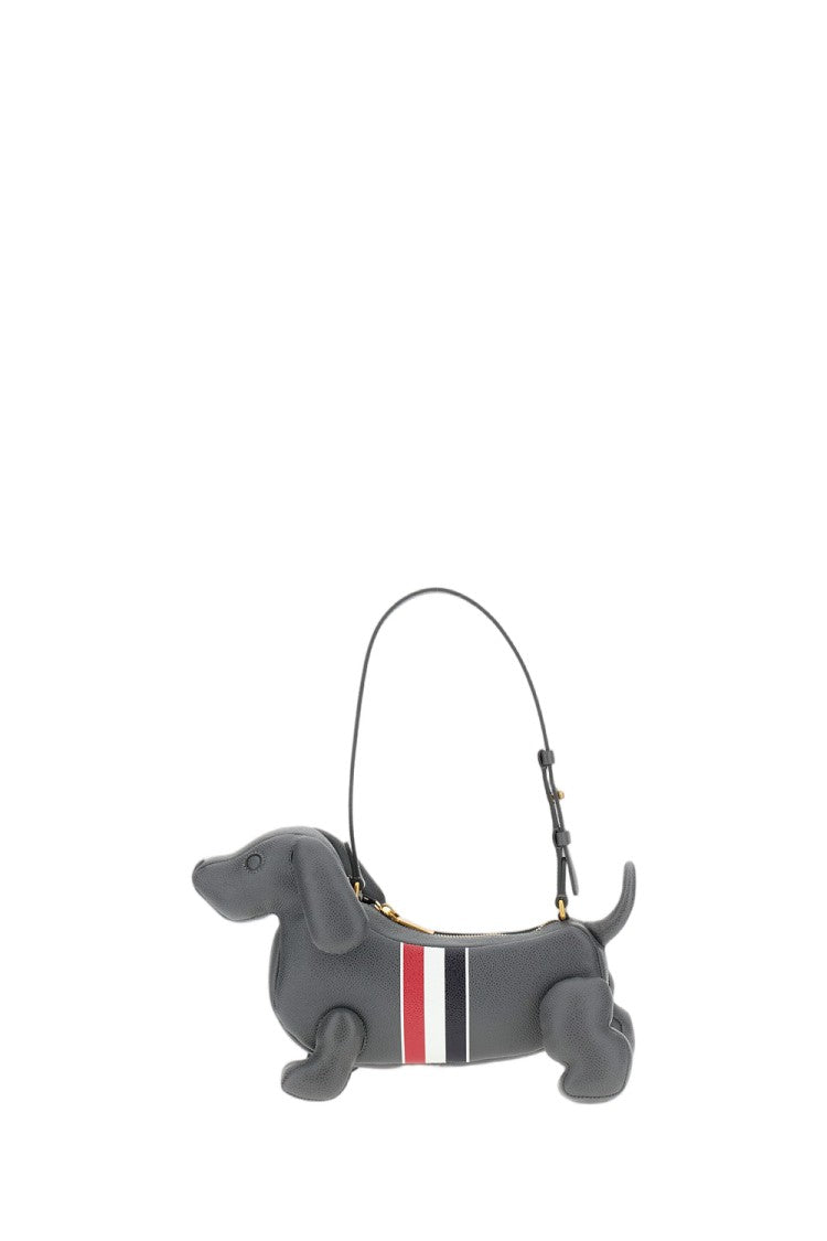 Thom Browne Pebble Full-Grain Calf Leather Baby Hector Shoulder Bag