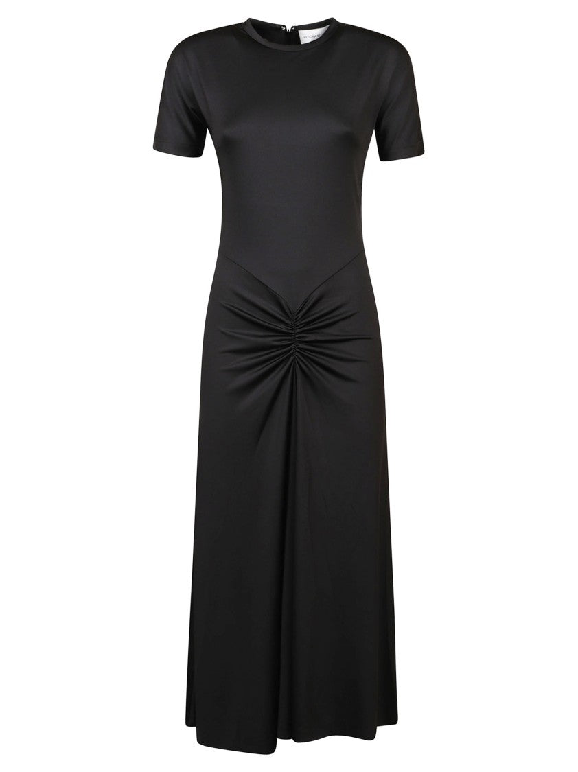 Victoria Beckham Fitted Bodice Maxi Dress