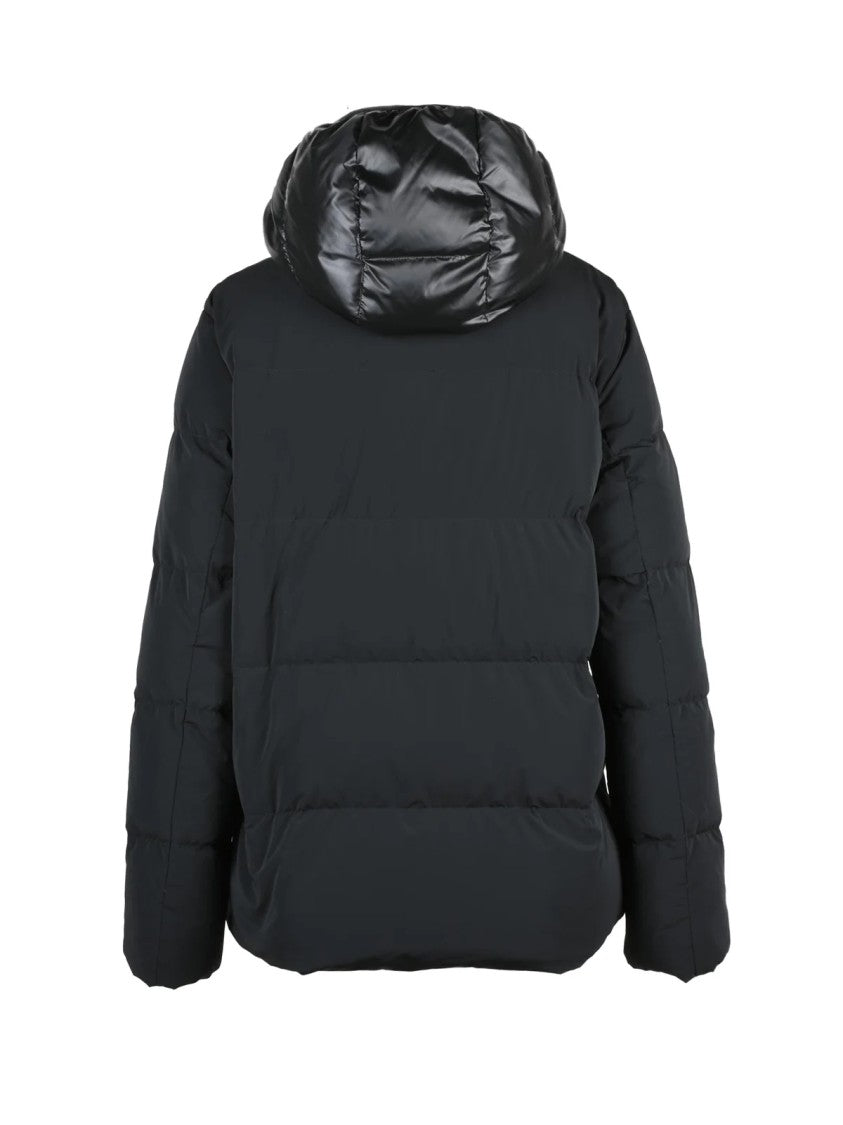 Hox Black Stretch Polyamide Down Jacket