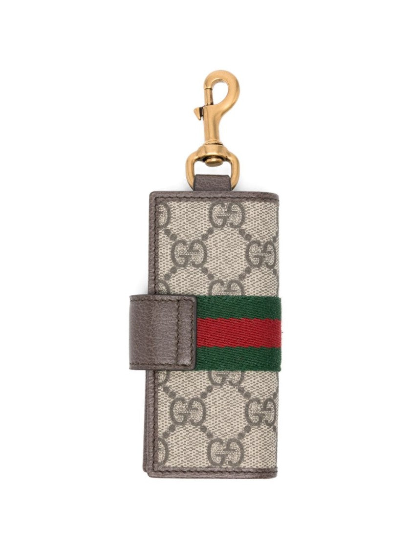 Gucci Ophidia Monogram Leather Key Case
