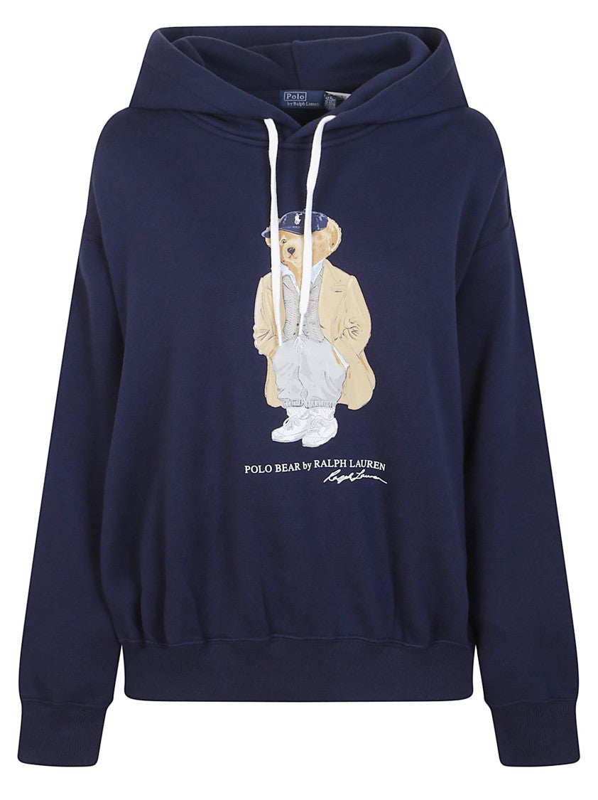 Polo Ralph Lauren Brushed Cotton Blend Sweatshirt With Iconic Polo Bear