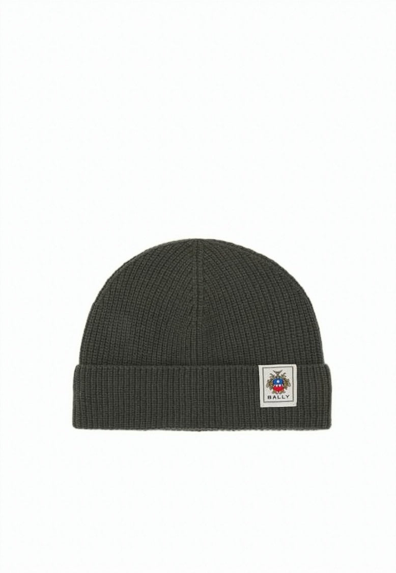 Bally Knitted Ribbed Wool Beanie