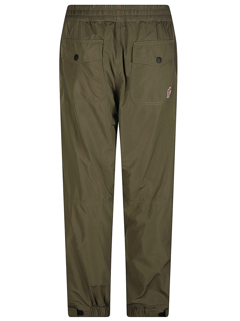 Moncler Grenoble Green Lightweight Drawstring Jogger Pants