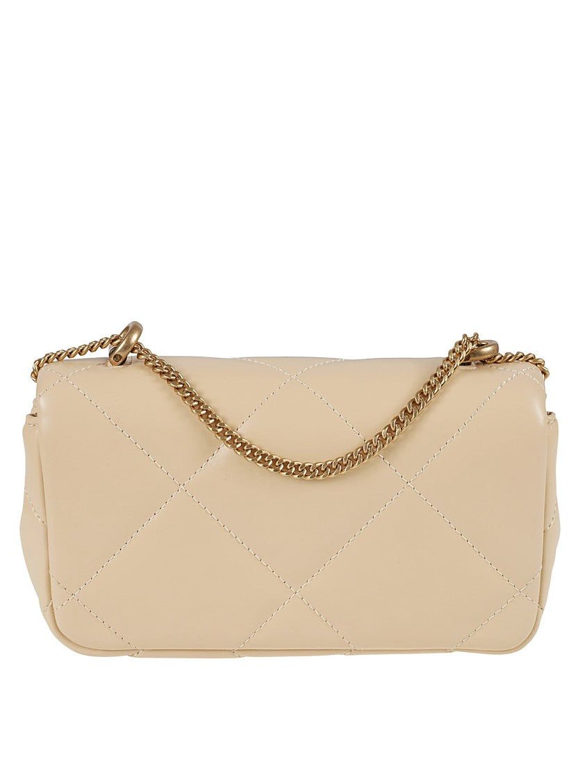 Tory Burch Quilted Natural Leather Handbag