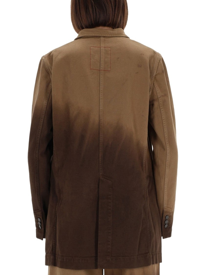 Uma Wang Jane Gradient Dip-Dye Blazer