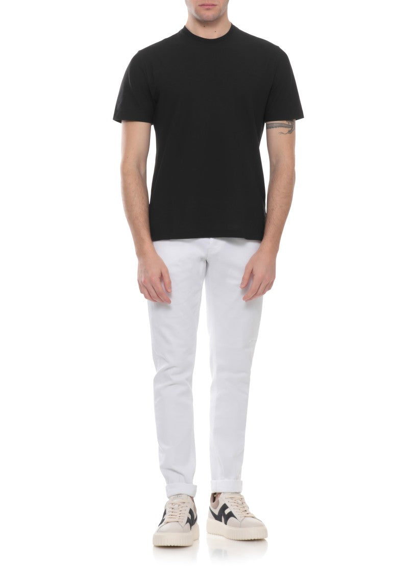 Hogan Ivory H-Stripes Suede-Blend Sneakers