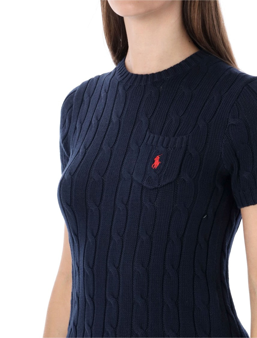 Polo Ralph Lauren Cable-Knit Cotton Short-Sleeve Jumper