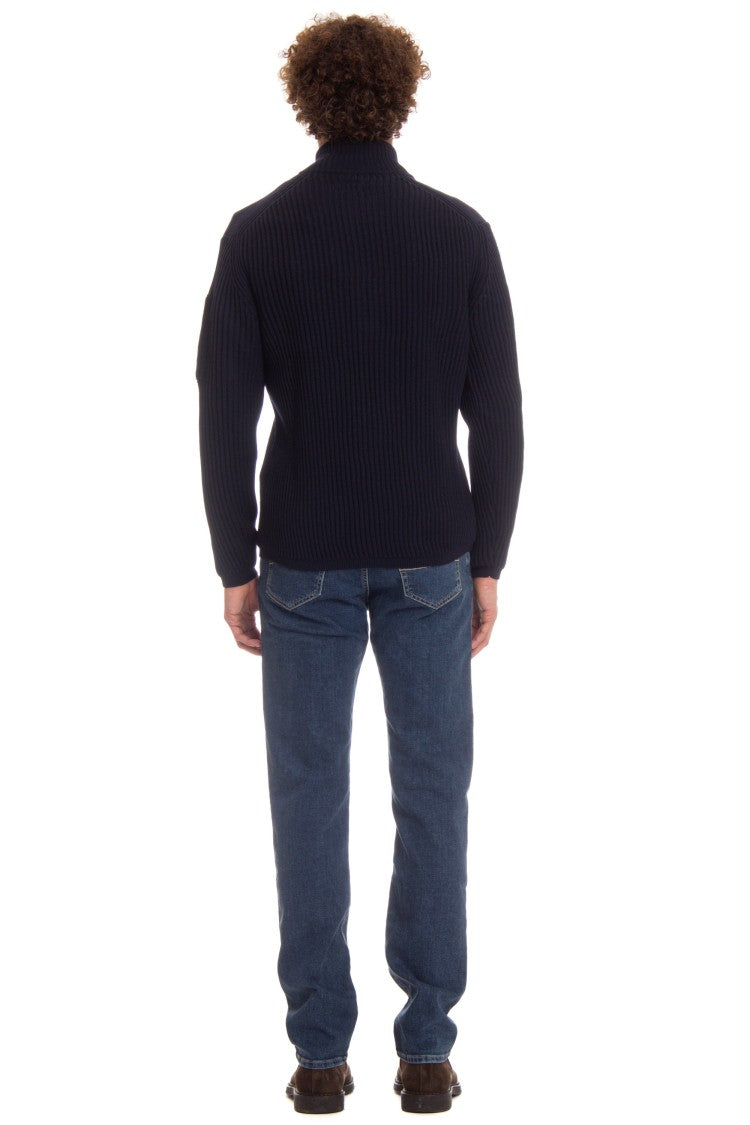 C.P. Company Half-Zip Wool Costa Inglese Sweater