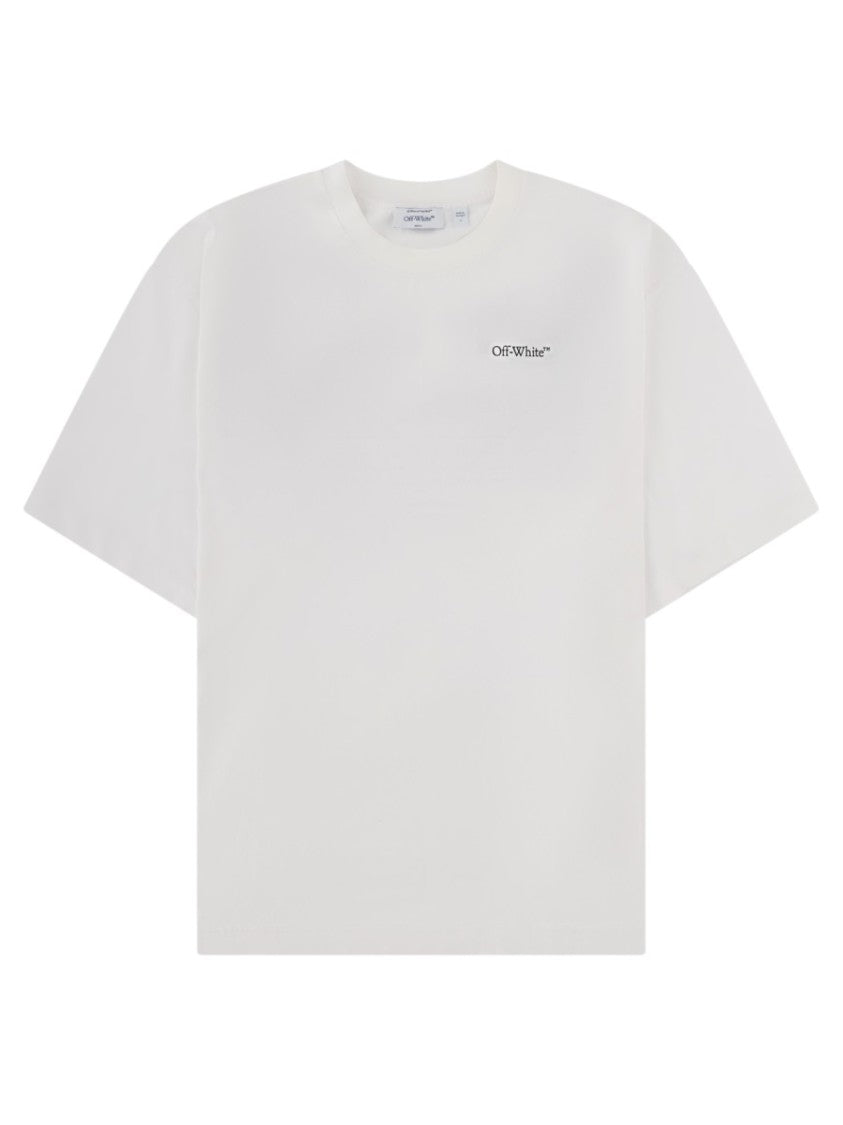 Off-White Crew Neck Black Graphic Back T-Shirt