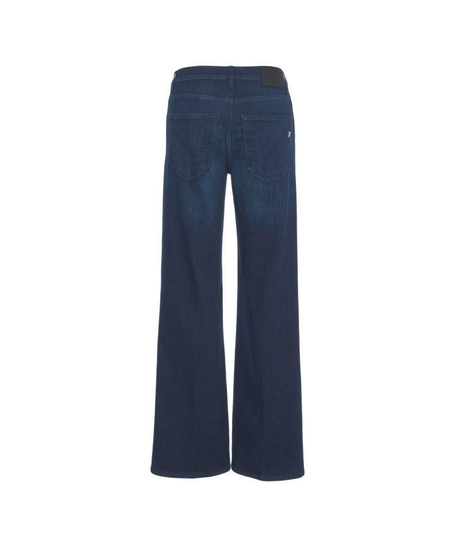 Dondup Jacklyn' Timeless Blue Denim Straight Leg Jeans