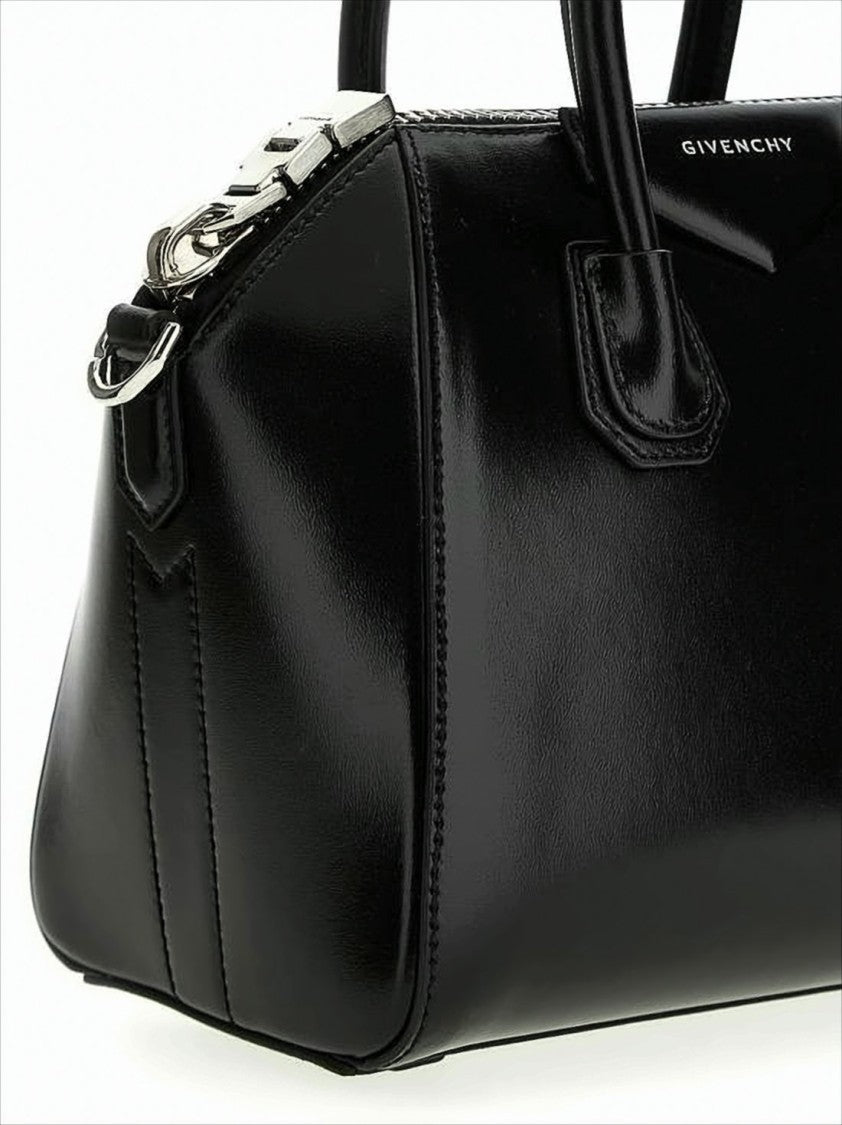 Givenchy Structured Black Calf Leather Tote Bag