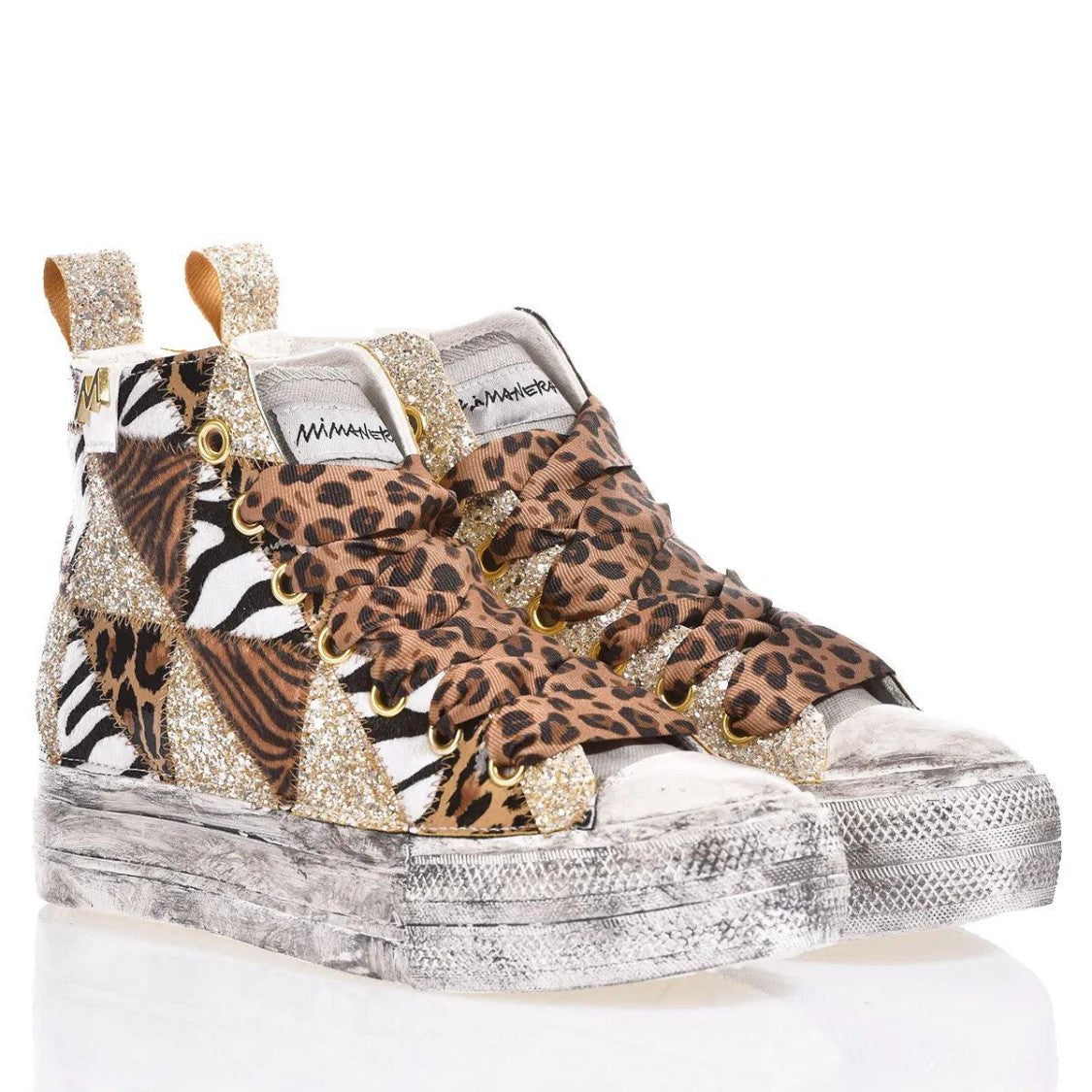 Mimanera Airlines Platform Jungle Patch Sneakers