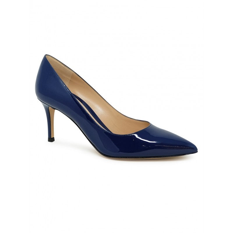 Gianvito Rossi Vernavy Navy Patent Pumps