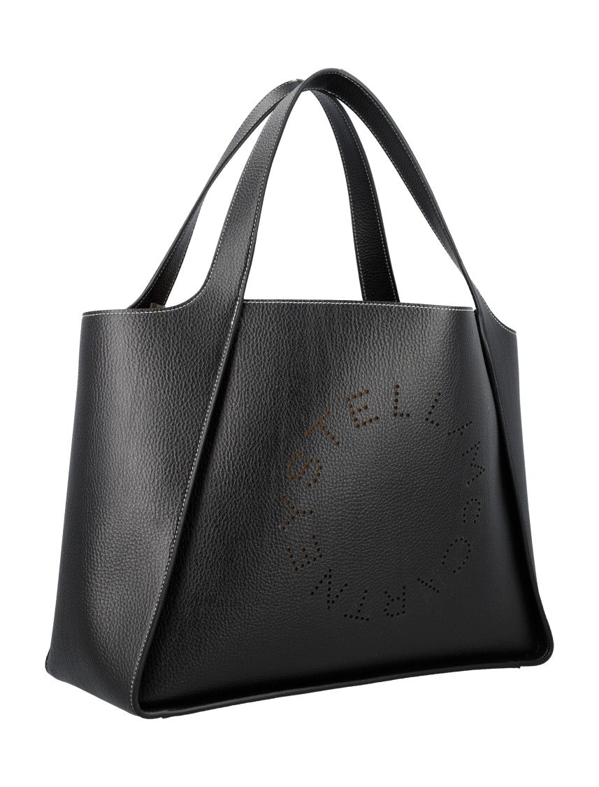 Stella Mccartney Logo Tote Bag Embossed Grainy Alter Mat