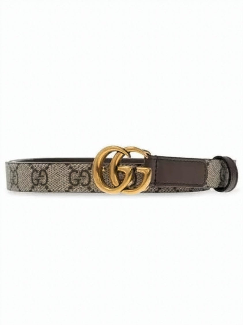Gucci Slim Monogram Fabric Belt