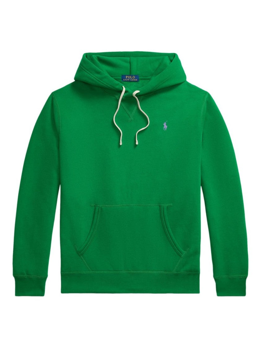 Polo Ralph Lauren Green Hooded Sweater With Kangaroo Pocket