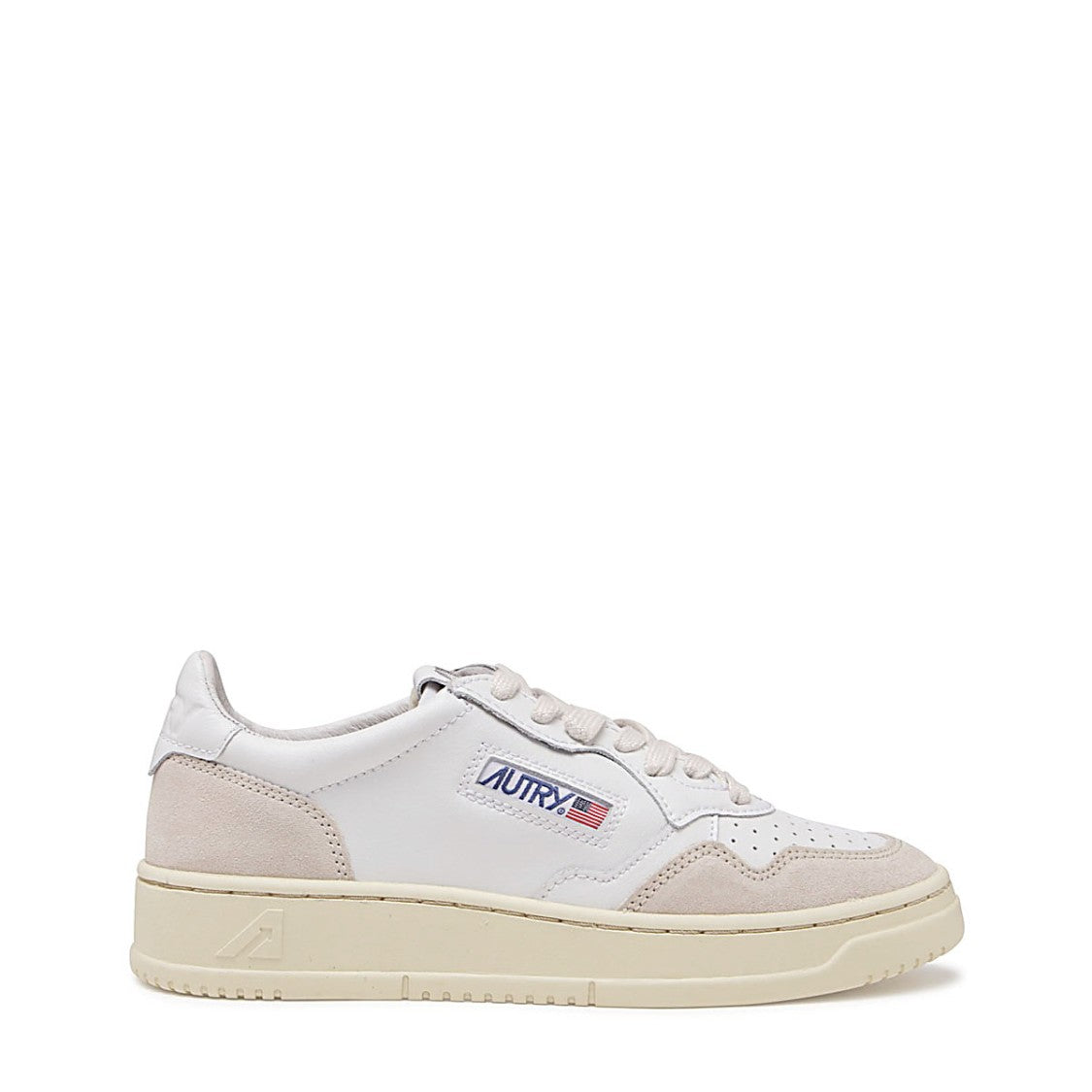 Autry Suede-Trim Low-Top Sneakers