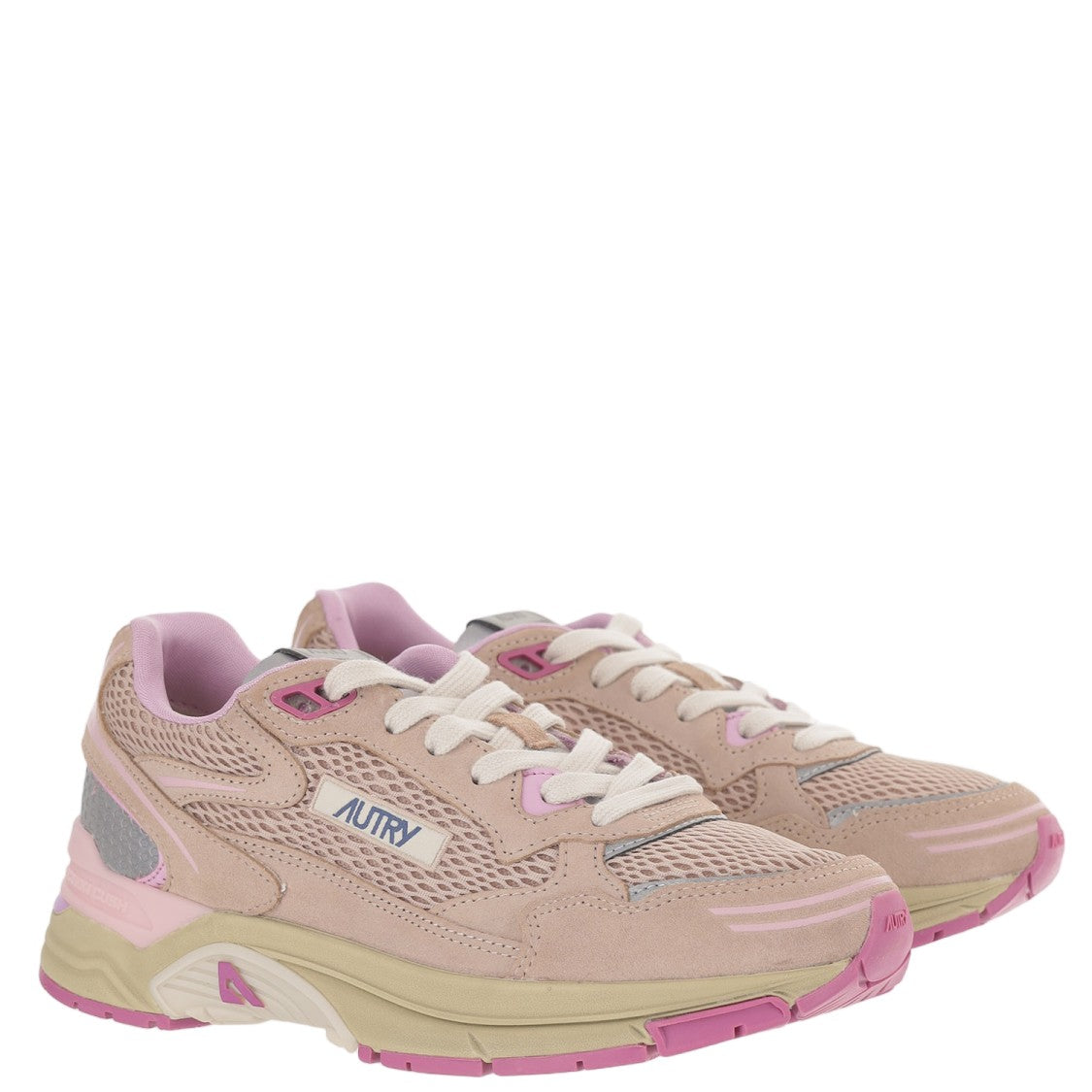 Autry Hyperway Sneakers With Suede And Mesh Detailing