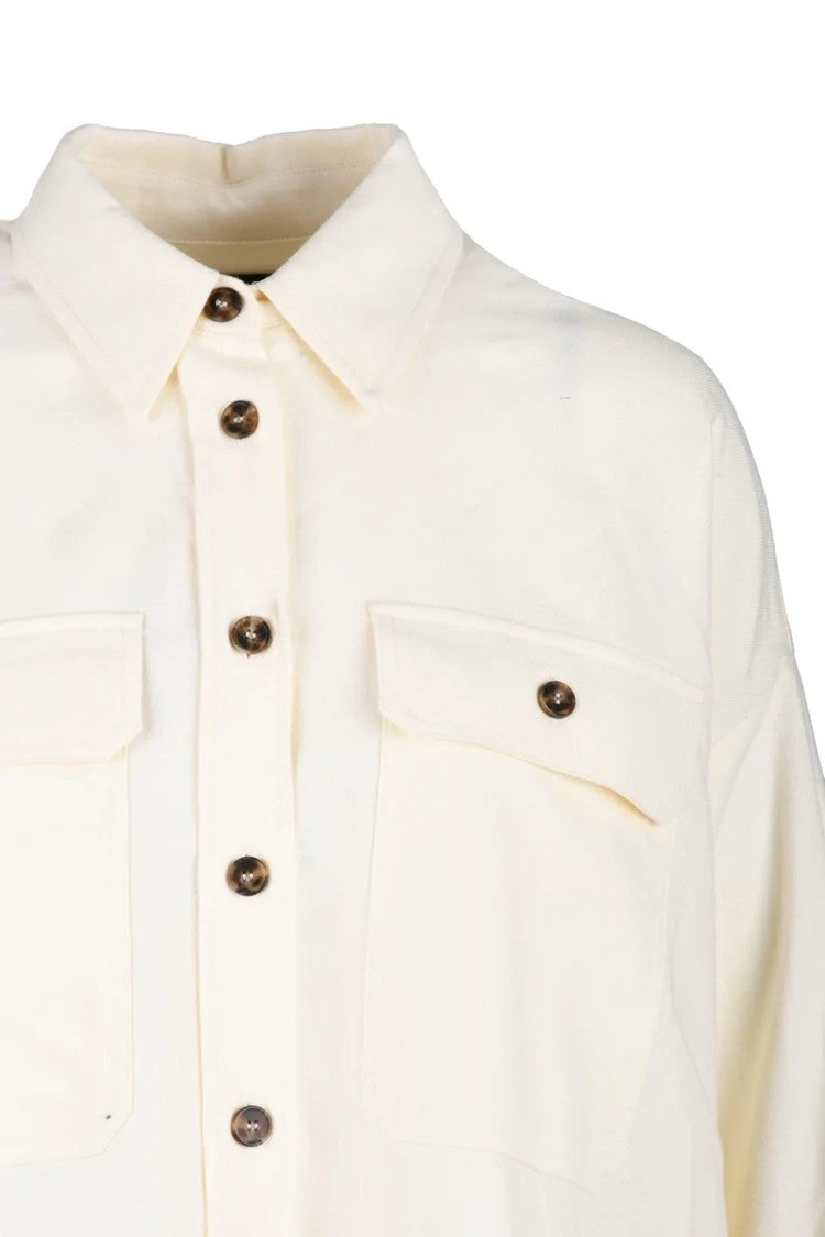 Max Mara Oversized Shirt Cotton - White