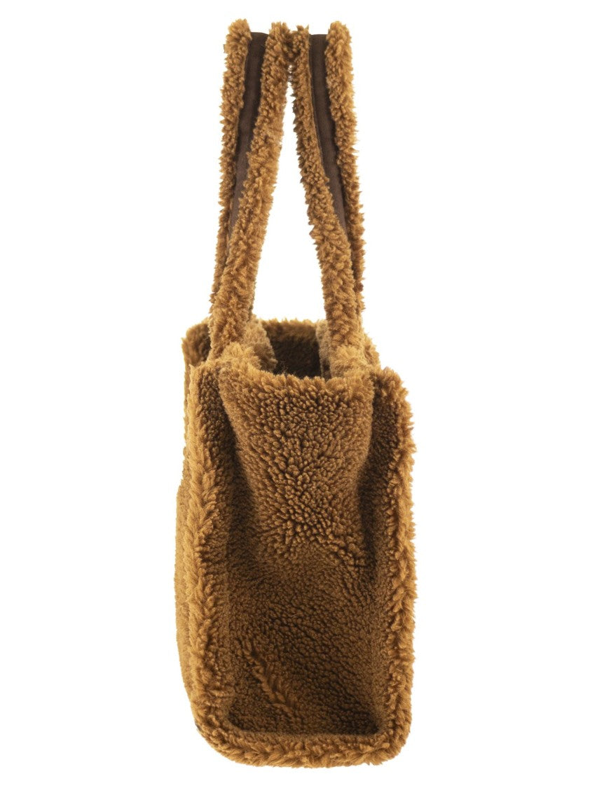 Mc2 Saint Barth Colette Teddy - Sherpa Handbag With Logo