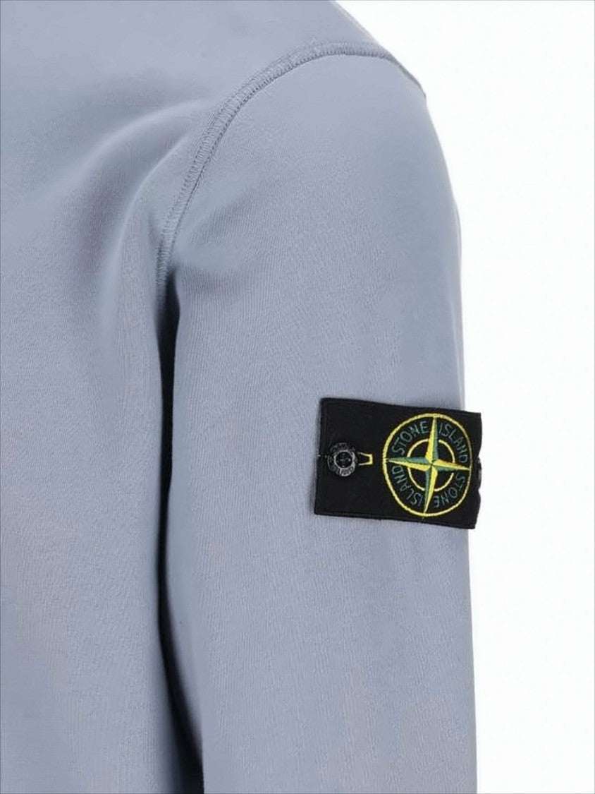 Stone Island Long-Sleeve Crewneck Sweatshirt With Minimalist Design