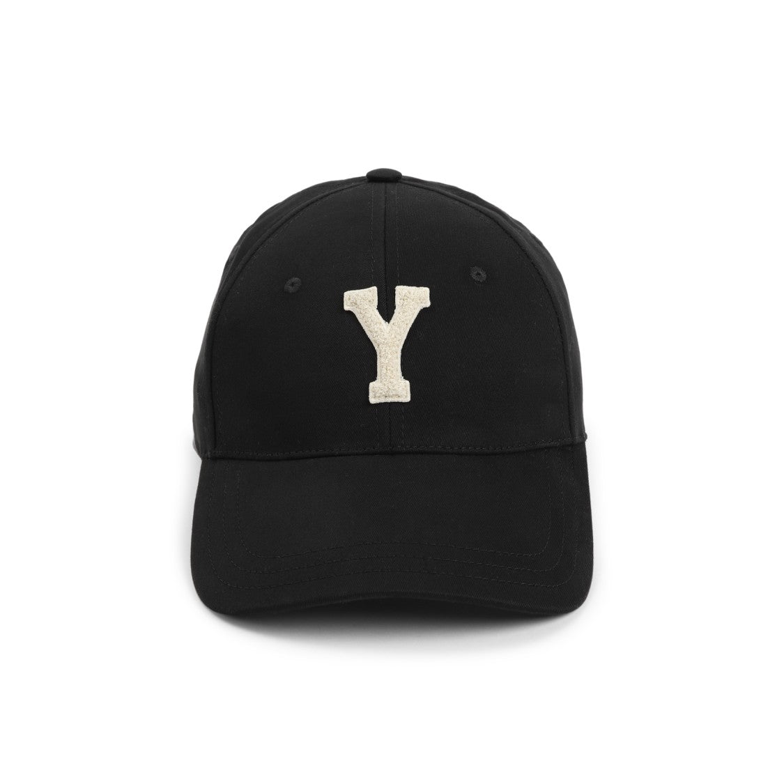 Saint Laurent Black Cotton Baseball Cap