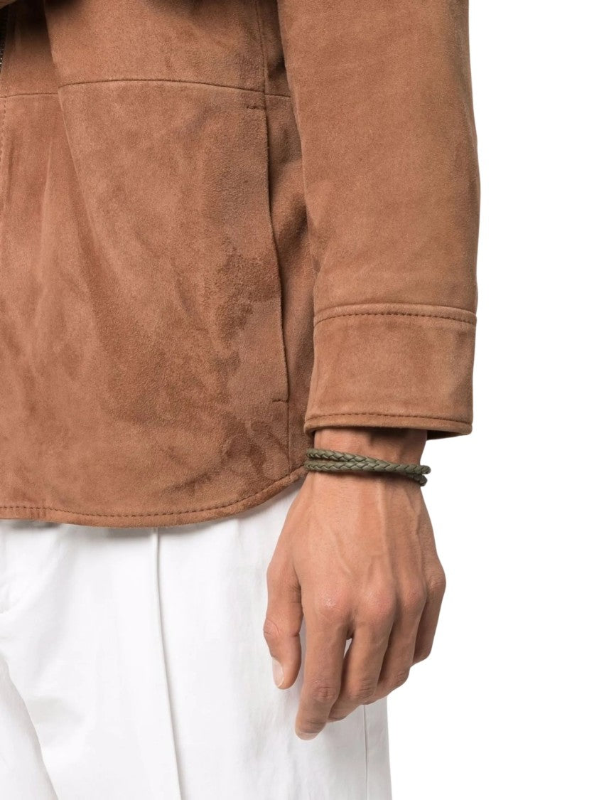 Tod's Double Braided Silver Bracelet