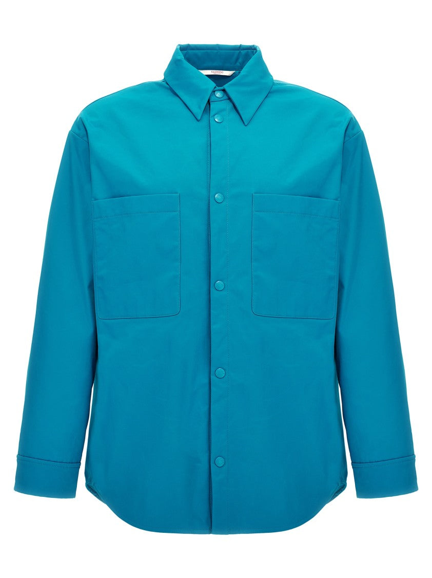 Valentino Garavani Nylon Shirt Jacket With Oversized Fit