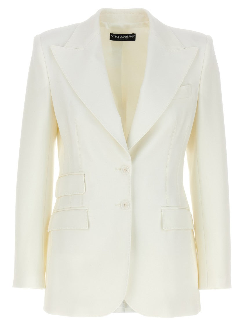Dolce & Gabbana Turlington Blazer With Peak Lapels And Back Split