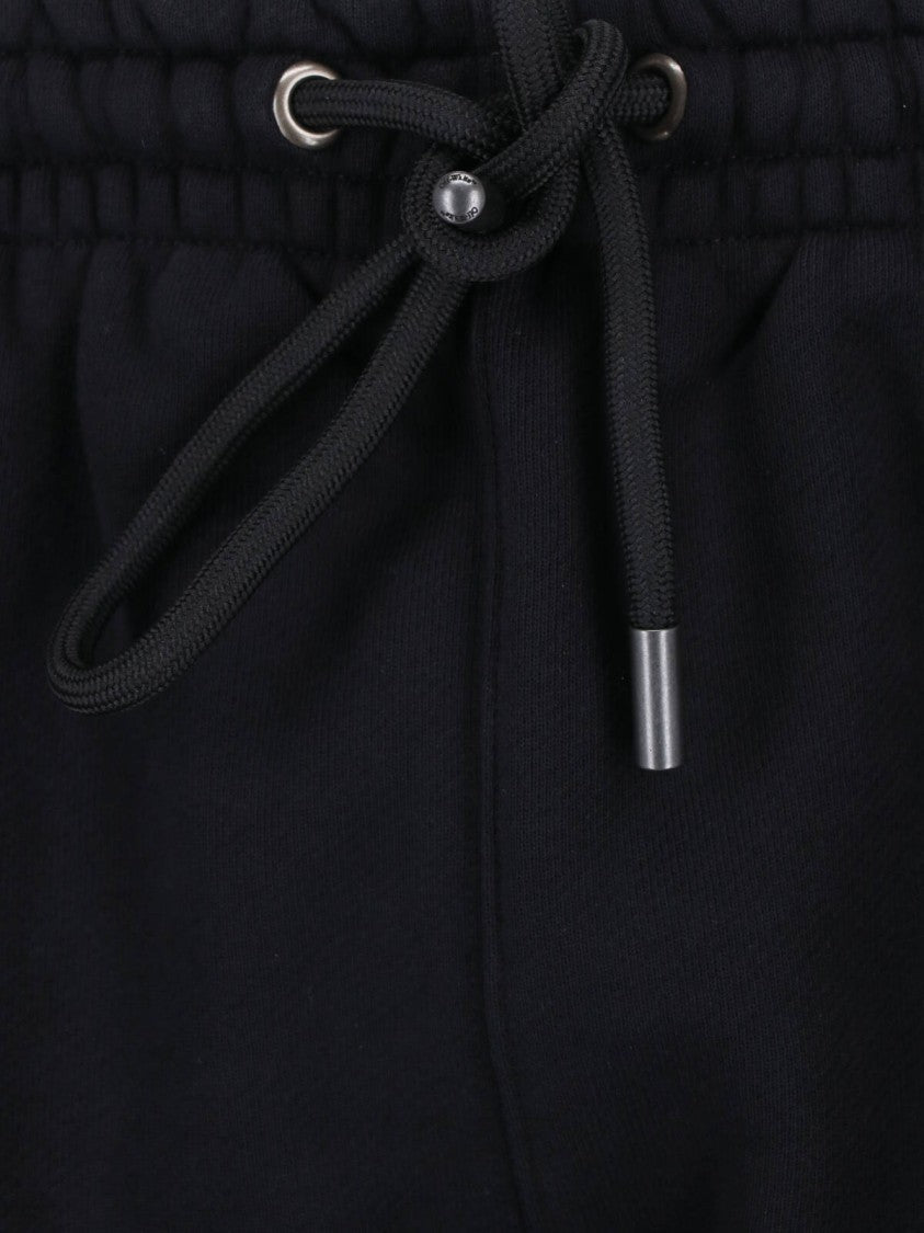 Off-White Black Printed Logo Cotton Sweatpants