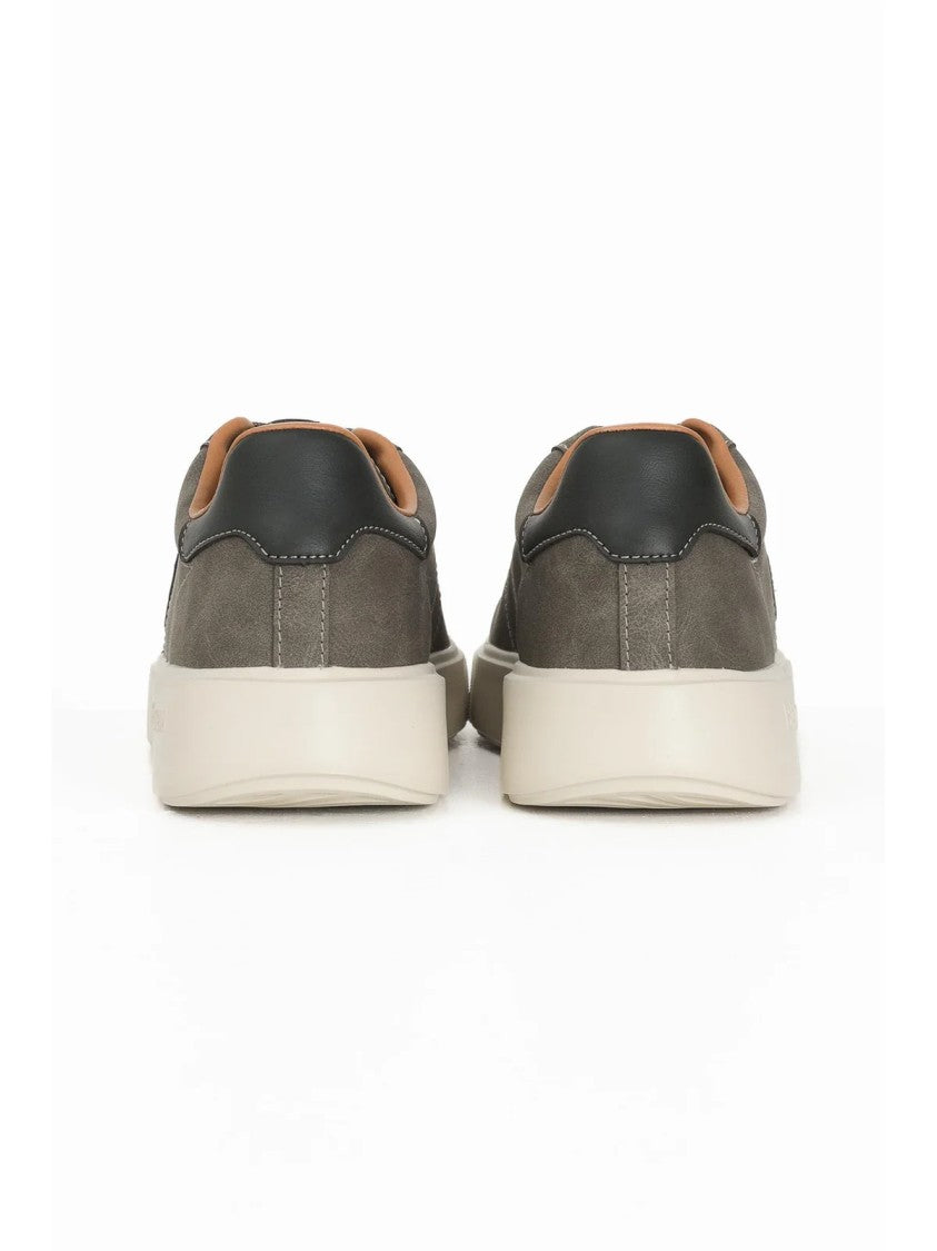 Blauer Military Green Suede Sneakers