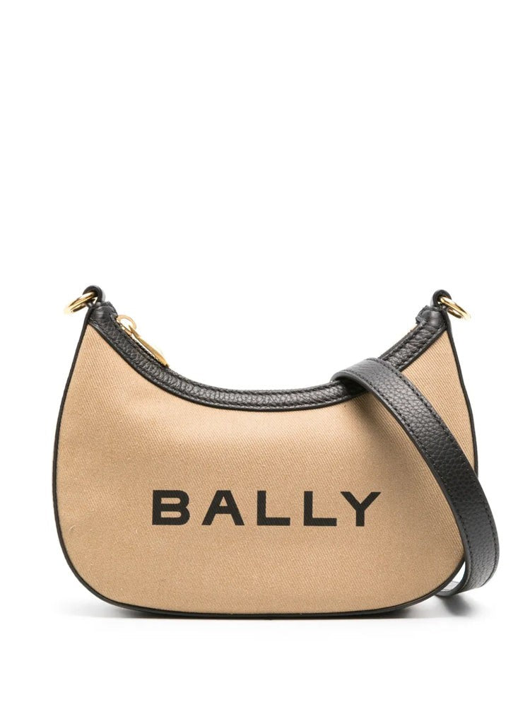 Bally Crescent-Shaped Crossbody Bag With Gold-Tone Hardware