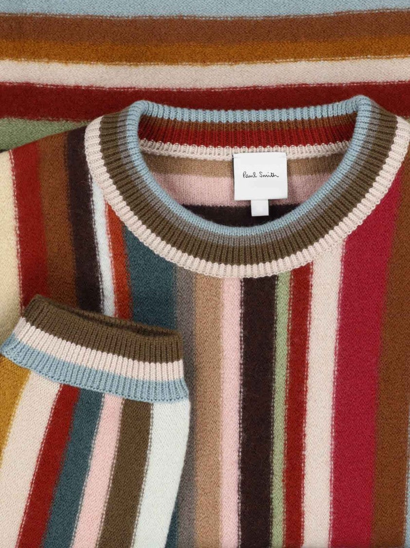 Paul Smith Multicolor Artist Stripe Merino Wool Sweater